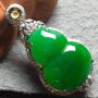 冰阳绿葫芦 翡翠吊坠 裸石尺寸20*15.5*4