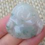 精雕冰种飘花 翡翠吊坠 35.6*37.5*6.6mm
