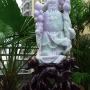 糯种春带彩寿星翡翠摆件