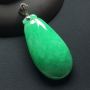 糯冰种满绿翡翠福瓜吊坠  尺寸:43-22-9.2毫米