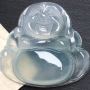 冰种晴水佛公 翡翠吊坠 尺寸31.5*34*5.8