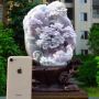 230.180.80寸冰糯浅紫色 高山流水翡翠摆件
