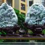 400.230.140寸水润飘花 喜上眉梢翡翠山水摆件