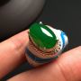 15.6-9.4-4.5寸冰陽綠 緬甸天然翡翠戒指