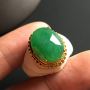 冰糯种满色 翡翠戒指 15-11-5毫米