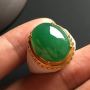 19-13.5-6mm冰种满色 缅甸天然翡翠戒指