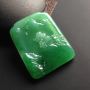 糯冰种绿底指日高升翡翠吊坠   尺寸36-29-5.5毫米