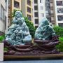 560.450.150寸超大件冰糯飘花翡翠山水摆件
