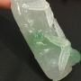 老坑冰种 节节高翡翠吊坠 尺寸：57-23.5-14.2