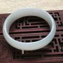 糯种晴水翡翠手镯   缅甸天然翡翠贵妃镯 尺寸：52mm13.7mm5.5mm-47mm