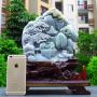 360.290.130寸天然春带彩飘黄翡 山水翡翠摆件
