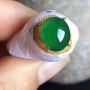 10.2-8.5-4.6寸老坑冰種正陽綠色 緬甸天然翡翠戒指