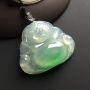 冰种阳翠佛公 翡翠吊坠 尺寸28-34-7毫米