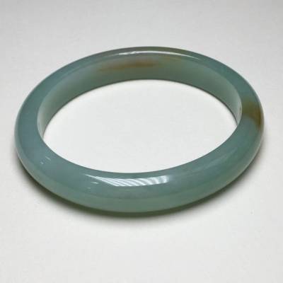 糯種藍綠底飄黃翡貴妃手鐲 56x49.3 mm