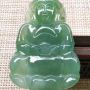 冰糯种甜绿全胶感观音 翡翠挂件 尺寸61.5*49.5*6.7