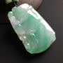 飘绿竹节翡翠吊坠 尺寸53-34-8毫米