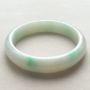 糯种带色 翡翠手镯  缅甸天然翡翠正圈手镯  尺寸：58.1*13.5*8mm