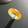 冰种黄翡 翡翠指环