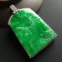 阳绿江山如画 翡翠吊坠 裸石厚4.8毫米