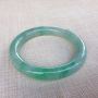冰糯飘绿56.3圆条翡翠手镯