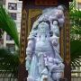 糯冰春带彩飘黄翡 天然翡翠A货 超大件财神摆件