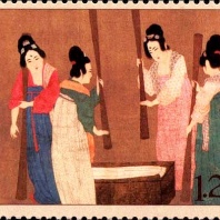 反映悠久灿烂的中国绘画艺术，捣练图特种邮票及小型张