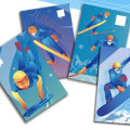 新邮背景：《北京2022年冬奥会——雪上运动》纪念邮票