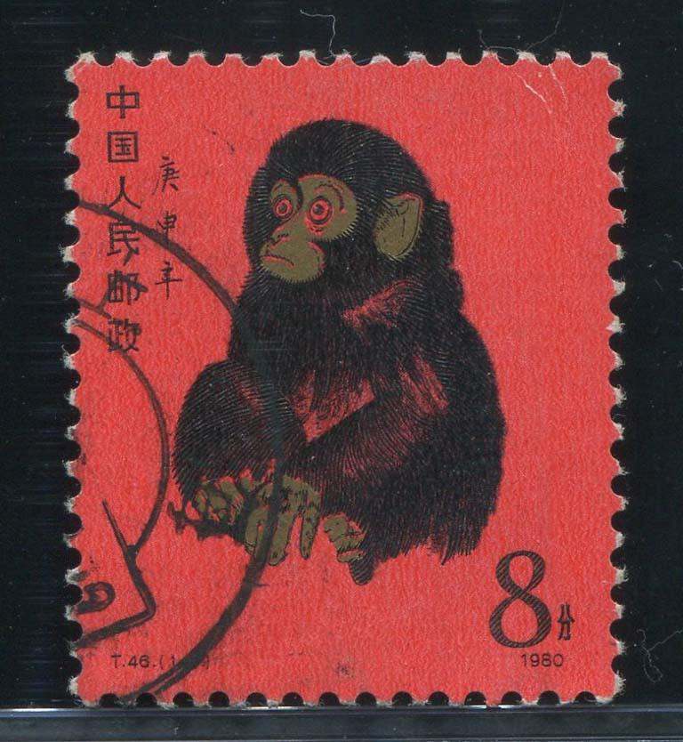 盖过邮戳的80年猴票什么价格
