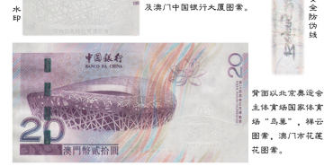 香港澳门奥运纪念钞 四连体套装