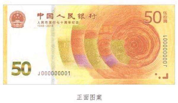 人民币发行70周年纪念钞价格价值及鉴定