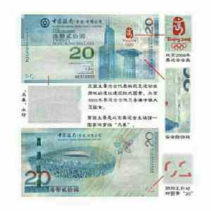香港奥运纪念钞图片鉴赏