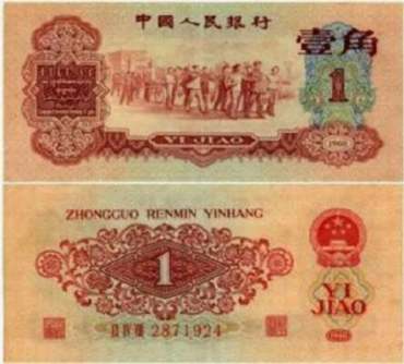 第三套人民币枣红一角回收价格（单张)