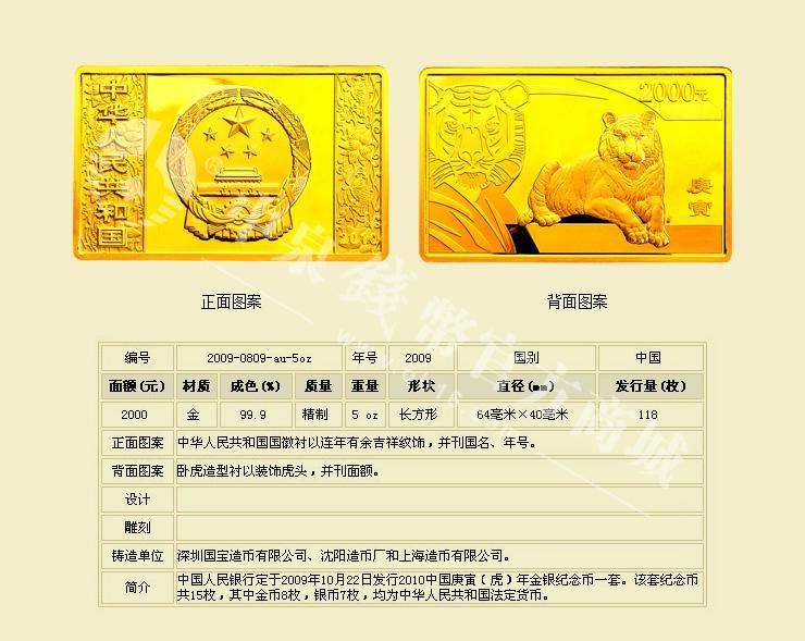 方形虎年金(银)虎的发展 方形虎年金(银)虎的发展