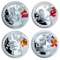 2008年第29届奥运第1组1盎司彩银套币