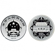 2011年世界遗产-登封天地之中历史建筑群1公斤本银币
