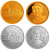 2004年邓小平诞辰100周年本金银套币（1/2盎司金+1盎司银）