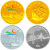 2008年海南经济特区成立20周年彩金银套币（1/4盎司金+1盎司银）