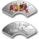 2003年中国古典文学名著红楼梦第3组贾母祝寿5盎司扇形彩银币