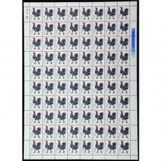 1981年生肖邮票鸡整版（T58）第一轮生肖鸡整版票