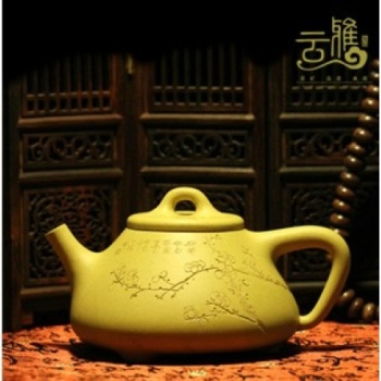 名家全手工正品本山綠通轉(zhuǎn)梅花石瓢促銷(xiāo)壺