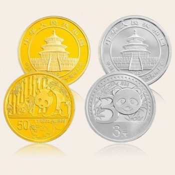2012年中国熊猫金币发行30周年本金银套币