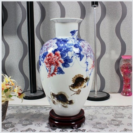 景德镇瓷器器名家作品陶瓷花瓶_广发藏品网