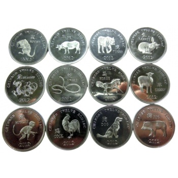 索马里兰十二生肖纪念币 外国硬币