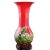  醴陵中国红瓷巴拿马花瓶
