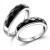 韓版創意 925純銀 黑瑪瑙情侶戒指 黑瞳情侶對戒指 時尚對戒