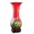  醴陵中國紅瓷巴拿馬花瓶
