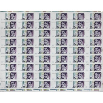 联邦德国1999版10 Deutsche Mark 54连体整版钞