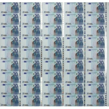 20 Euro 45连体整版钞（欧元）