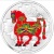 2014馬年金銀幣 5盎司圓形銀質彩色紀念幣