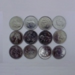 外国硬币-索马里兰十二星座硬币